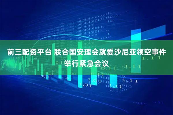前三配资平台 联合国安理会就爱沙尼亚领空事件举行紧急会议