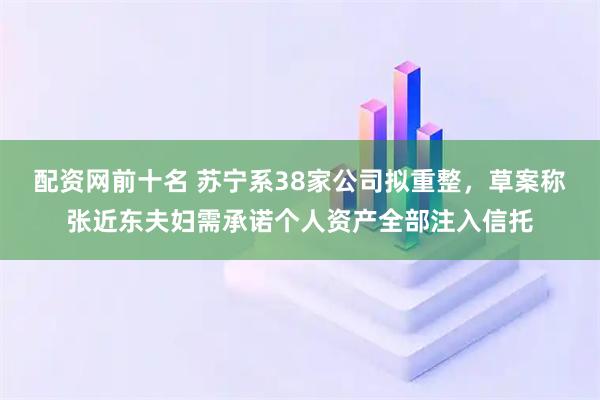配资网前十名 苏宁系38家公司拟重整,草案称张近东夫妇需承诺个人资产全部注入信托
